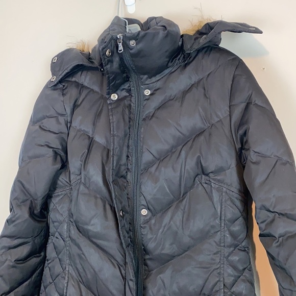 Kenneth Cole Reaction Black Down Puffer Coat Size Small - Picture 12 of 15